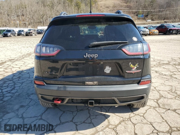 2021 Jeep Cherokee Trailhawk with VIN 1C4PJMBX6MD110109, listed as a Copart auction lot 45343445 with 93,124 mi miles and Salvage title. Bid and sale history available at DreamBid. Image 6.