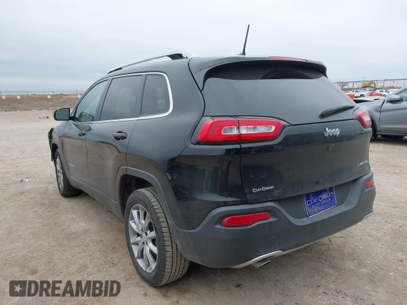 2017 Jeep Cherokee Limited with VIN 1C4PJLDB2HD231916, listed as a IAAI auction lot 41633365 with 112,256 mi miles. Bid and sale history available at carsss.com. Image 3.