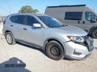 2018 Nissan Rogue SV with VIN KNMAT2MT7JP609512, listed as a IAAI auction lot 42137150 with 66,953 mi miles and . Bid and sale history available at DreamBid. Image 1.