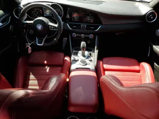 2022 Alfa Romeo Giulia Veloce with VIN ZARFAMBN1N7660074, listed as a Copart auction lot 52597895 with 38,959 mi miles and Salvage Title. Bid and sale history available at carsss.com. Image 8.
