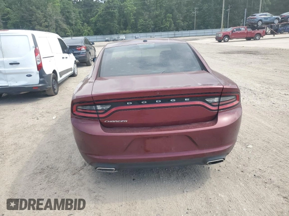 2019 Dodge Charger SXT with VIN 2C3CDXBG4KH721185, listed as a Copart auction lot 57872325 with 123,429 mi miles and Salvage title. Bid and sale history available at DreamBid. Image 6.