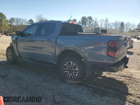 2024 Ford Ranger LARIAT with VIN 1FTER4KP1RLE39216, listed as a Copart auction lot 88064415 with 3,687 mi miles and Salvage Title. Bid and sale history available at carsss.com. Image 2.