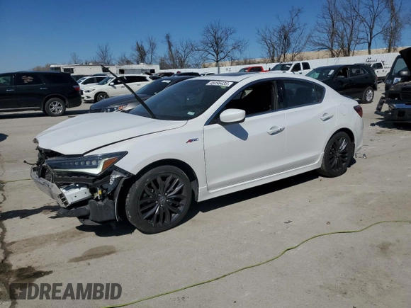 2021 Acura ILX w/Premium/A-SPEC Package with VIN 19UDE2F80MA006720, listed as a Copart auction lot 48496435 with 50,655 mi miles and Salvage Title. Bid and sale history available at carsss.com. Image 1.