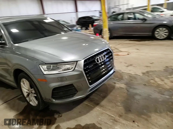 2016 Audi Q3 Premium Plus with VIN WA1EFCFS9GR001016, listed as a Copart auction lot 52300205 with 42,518 mi miles and Salvage Title. Bid and sale history available at carsss.com. Image 14.