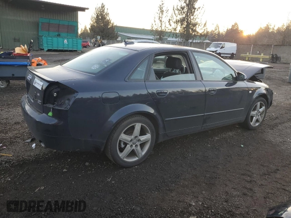 2005 Audi A4 1.8T SE with VIN WAULC68E05A099294, listed as a Copart auction lot 42348235 with 116,192 mi miles and Salvage Title. Bid and sale history available at carsss.com. Image 3.