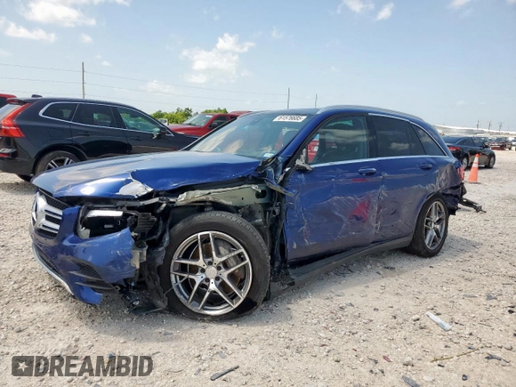 2017 Mercedes-Benz GLC 300 with VIN WDC0G4JB2HF130125, listed as a Copart auction lot 61576685 with 94,643 mi miles and Salvage title. Bid and sale history available at DreamBid. Image 1.