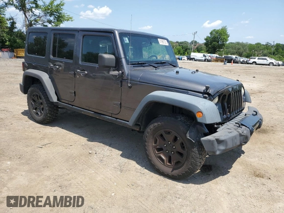 2014 Jeep Wrangler Unlimited Sport with VIN 1C4BJWDG1EL298161, listed as a Copart auction lot 61996735 with 176,043 mi miles and Salvage title. Bid and sale history available at DreamBid. Image 4.
