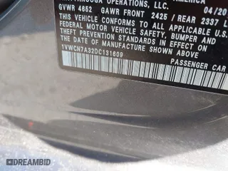 2013 Volkswagen Passat TDI SEL Premium with VIN 1VWCN7A32DC131609, listed as a IAAI auction lot 41321622 with NaN miles. Bid and sale history available at carsss.com. Image 9.