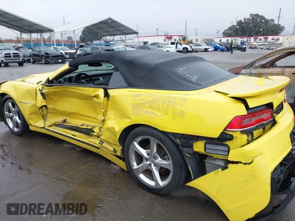 2015 Chevrolet Camaro LT with VIN 2G1FF3D3XF9207176, listed as a IAAI auction lot 41583330 with 96,753 mi miles. Bid and sale history available at carsss.com. Image 14.
