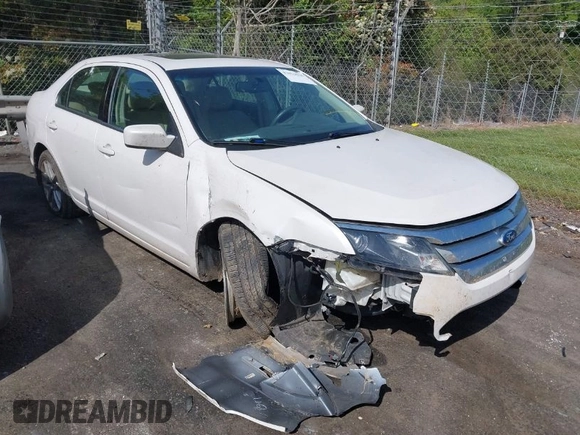 2010 Ford Fusion SEL with VIN 3FAHP0JG6AR414255, listed as a IAAI auction lot 42074036 with 184,896 mi miles. Bid and sale history available at carsss.com. Image 1.