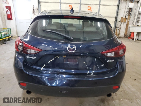 2015 Mazda 3 S Grand Touring with VIN JM1BM1M37F1255707, listed as a Copart auction lot 50384255 with 92,111 mi miles and Salvage Title. Bid and sale history available at DreamBid. Image 6.