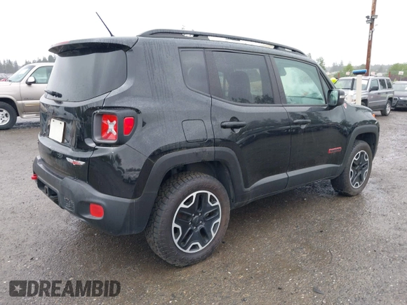 2017 Jeep Renegade Deserthawk with VIN ZACCJBCB3HPF49135, listed as a IAAI auction lot 42291172 with 162,356 mi miles and . Bid and sale history available at DreamBid. Image 4.