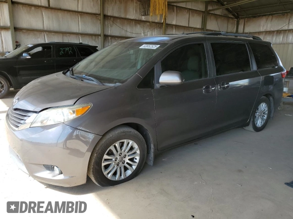 2016 Toyota Sienna XLE with VIN 5TDYK3DC5GS745451, listed as a Copart auction lot 63852525 with 161,578 mi miles and Salvage title. Bid and sale history available at DreamBid. Image 1.