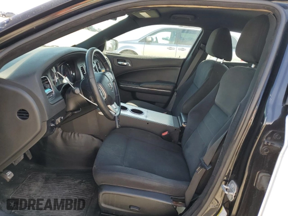 2014 Dodge Charger Police with VIN 2C3CDXAG0EH357871, listed as a Copart auction lot 52650555 with 143,334 mi miles and Salvage Title. Bid and sale history available at DreamBid. Image 7.