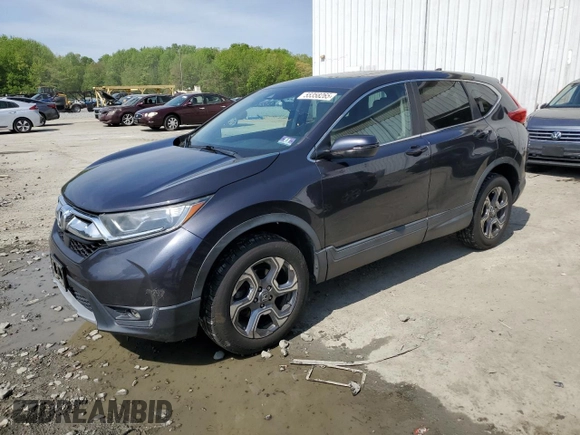2017 Honda CR-V EX with VIN 2HKRW2H51HH616578, listed as a Copart auction lot 55358265 with 186,387 mi miles and Clean Title. Bid and sale history available at carsss.com. Image 1.