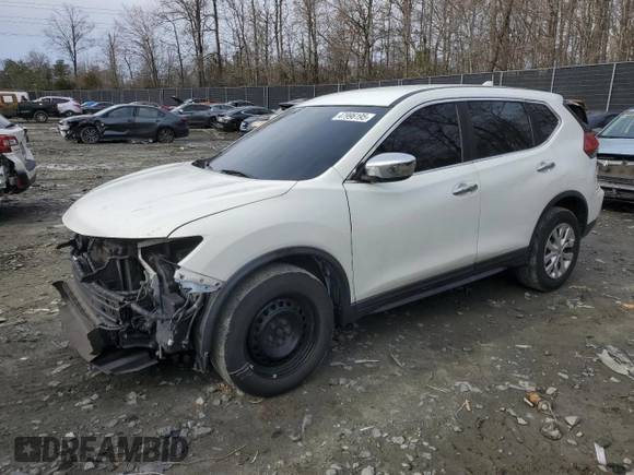 2017 Nissan Rogue SV with VIN KNMAT2MV6HP546897, listed as a Copart auction lot 47996195 with 203,585 mi miles and Salvage Title. Bid and sale history available at carsss.com. Image 1.