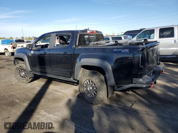2020 Chevrolet Colorado 4WD ZR2 with VIN 1GCGTEEN6L1237226, listed as a Copart auction lot 76167624 with 71,284 mi miles and Salvage title. Bid and sale history available at DreamBid. Image 2.
