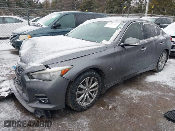 2015 Infiniti Q50 Premium with VIN JN1BV7AR0FM396192, listed as a IAAI auction lot 41564677 with 210,460 mi miles and . Bid and sale history available at DreamBid. Image 18.