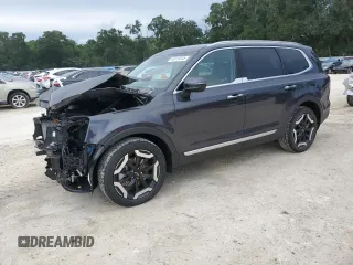 2025 Kia Telluride S with VIN 5XYP64GC7SG658108, listed as a Copart auction lot 63915045 with 588 mi miles and Salvage title. Bid and sale history available at DreamBid. Image 1.
