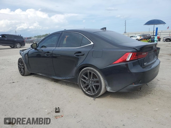 2015 Lexus IS 250 with VIN JTHCF1D23F5020590, listed as a Copart auction lot 56098965 with 164,889 mi miles and Salvage title. Bid and sale history available at DreamBid. Image 2.