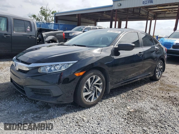 2017 Honda Civic EX z VIN 19XFC2F79HE067295, wystawiony jako Copart lot #54195515 z przebiegiem 59 980 mil mil oraz Szkoda całkowita • Salvage title. Historia ofert i sprzedaży dostępna na DreamBid. Obrazek 1.