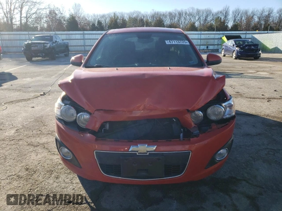 2013 Chevrolet Sonic LT with VIN 1G1JC6SH4D4108727, listed as a Copart auction lot 47113725 with 59,042 mi miles and Salvage Title. Bid and sale history available at carsss.com. Image 5.