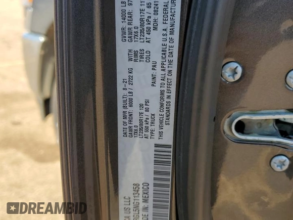 2022 Ram 3500 Tradesman with VIN 3C63RRGL5NG113458, listed as a Copart auction lot 42507235 with 88,147 mi miles and Salvage Title. Bid and sale history available at carsss.com. Image 12.