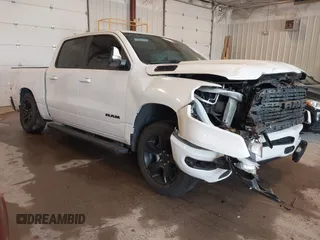 2020 Ram 1500 Big Horn with VIN 1C6SRFFTXLN241064, listed as a IAAI auction lot 42268373 with 116,167 mi miles and . Bid and sale history available at DreamBid. Image 1.