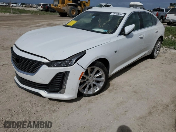 2020 Cadillac CT5 Luxury with VIN 1G6DM5RK9L0126887, listed as a Copart auction lot 76108594 with Not provided miles and Non repairable. Bid and sale history available at DreamBid. Image 1.