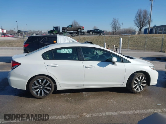 2015 Honda Civic Sedan EX-L with VIN 19XFB2F90FE252613, listed as a IAAI auction lot 41742895 with 88,778 mi miles. Bid and sale history available at carsss.com. Image 13.