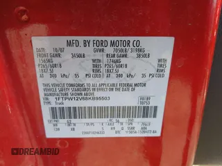 2008 Ford F-150 XLT с VIN 1FTPW12V68KB95503, выставлен на аукционе IAAI как лот 41631478 с пробегом 118 534 миль миль и . История ставок и продаж доступна на DreamBid. Изображение 9.