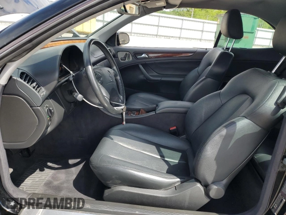 2003 Mercedes-Benz CLK 320 with VIN WDBLK65G43T140926, listed as a Copart auction lot 54426345 with 65,221 mi miles and Salvage Title. Bid and sale history available at DreamBid. Image 7.