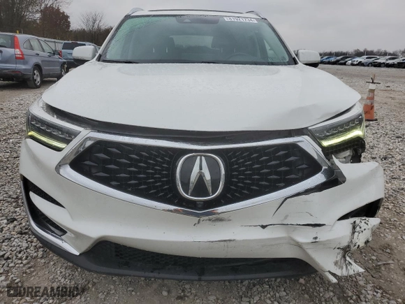 2020 Acura RDX w/Advance Pkg with VIN 5J8TC2H7XLL022755, listed as a Copart auction lot 81921734 with 112,489 mi miles and Salvage Title. Bid and sale history available at carsss.com. Image 5.