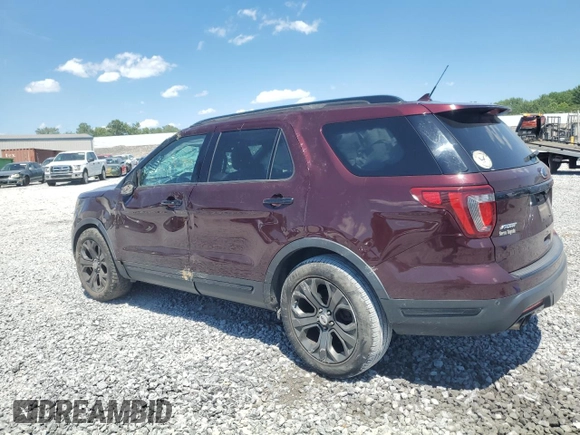 2018 Ford Explorer Sport with VIN 1FM5K8GT0JGA23474, listed as a Copart auction lot 58195045 with 149,965 mi miles and Salvage title. Bid and sale history available at DreamBid. Image 2.