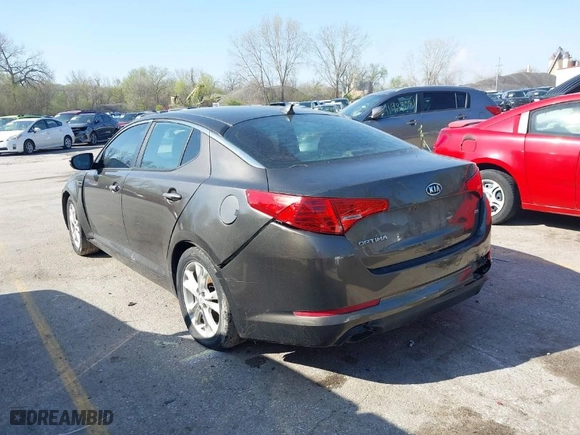 2012 Kia Optima LX with VIN 5XXGM4A7XCG020314, listed as a IAAI auction lot 41978342 with 266,207 mi miles. Bid and sale history available at carsss.com. Image 3.