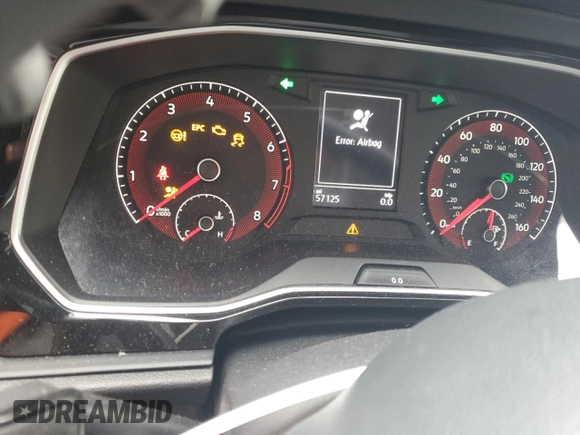 2020 Volkswagen Jetta S with VIN 3VWCB7BU4LM017849, listed as a Copart auction lot 55959285 with 57,125 mi miles and Salvage title. Bid and sale history available at DreamBid. Image 9.