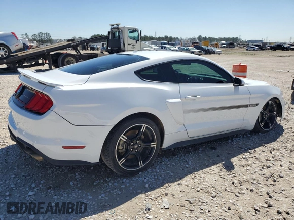 2019 Ford Mustang GT with VIN 1FA6P8CF4K5125387, listed as a Copart auction lot 47853315 with 46,302 mi miles and Salvage Title. Bid and sale history available at carsss.com. Image 3.