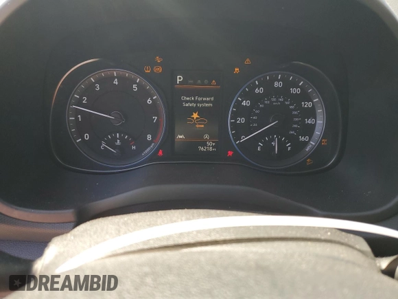 2022 Hyundai Kona SE with VIN KM8K2CAB4NU764272, listed as a Copart auction lot 52388265 with 76,218 mi miles and Salvage Title. Bid and sale history available at DreamBid. Image 9.