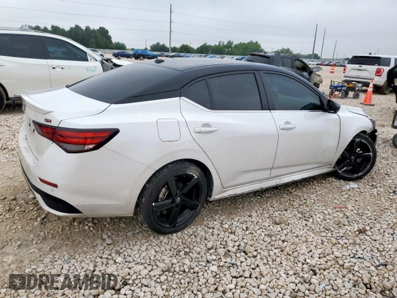 2024 Nissan Sentra SR with VIN 3N1AB8DV2RY382265, listed as a Copart auction lot 58528095 with 20,314 mi miles and Salvage title. Bid and sale history available at DreamBid. Image 3.