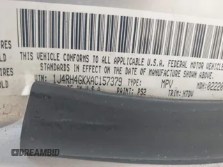 2010 Jeep Commander Sport with VIN 1J4RH4GKXAC157379, listed as a IAAI auction lot 42130174 with 193,337 mi miles and . Bid and sale history available at DreamBid. Image 9.