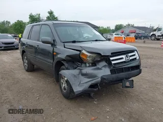 2007 Honda Pilot EX-L z VIN 2HKYF18587H511816, wystawiony jako IAAI lot #42366623 z przebiegiem 170 866 mil mil oraz . Historia ofert i sprzedaży dostępna na DreamBid. Obrazek 1.