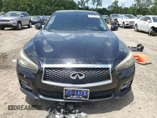 2014 Infiniti Q50 Premium with VIN JN1BV7AP2EM678198, listed as a Copart auction lot 61614325 with 163,943 mi miles and Salvage title. Bid and sale history available at DreamBid. Image 5.