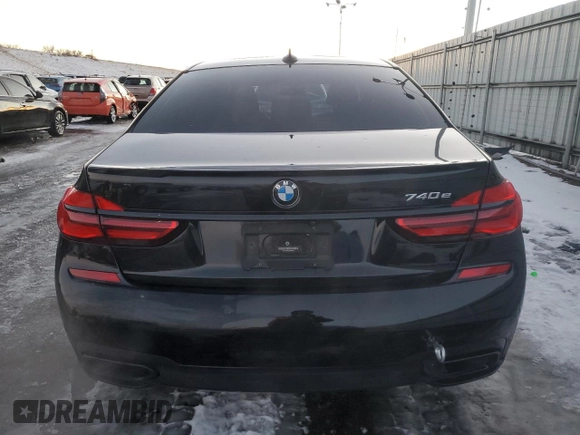 2018 BMW 7 Series 740e xDrive iPerformance with VIN WBA7J2C59JG938180, listed as a Copart auction lot 85343184 with 35,860 mi miles and Salvage Title. Bid and sale history available at carsss.com. Image 6.