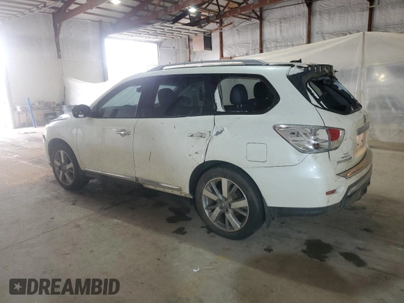 2015 Nissan Pathfinder SL with VIN 5N1AR2MM9FC707815, listed as a Copart auction lot 58073905 with 96,821 mi miles and Salvage title. Bid and sale history available at DreamBid. Image 2.