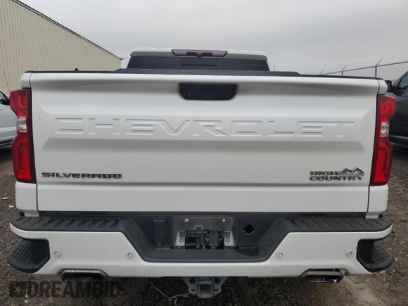 2020 Chevrolet Silverado 1500 High Country with VIN 3GCUYHED3LG287631, listed as a Copart auction lot 83808964 with 0 mi miles and Salvage Title. Bid and sale history available at carsss.com. Image 6.