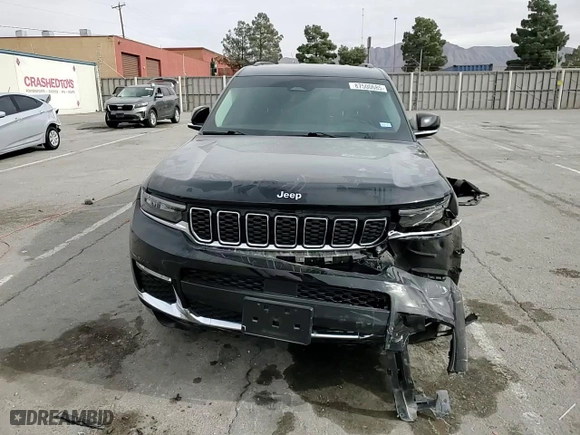 2021 Jeep Grand Cherokee L Limited with VIN 1C4RJKBG6M8166718, listed as a Copart auction lot 87500685 with 14,915 mi miles and Salvage Title. Bid and sale history available at carsss.com. Image 12.