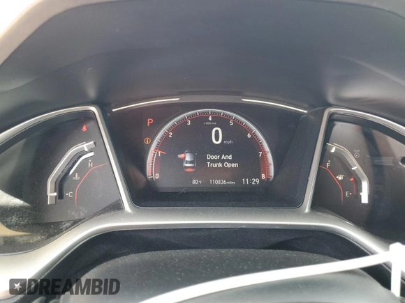 2019 Honda Civic Sport with VIN 19XFC2F81KE045324, listed as a Copart auction lot 53576965 with 110,836 mi miles and Salvage title. Bid and sale history available at DreamBid. Image 9.