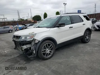 2016 Ford Explorer Sport with VIN 1FM5K8GT7GGD28317, listed as a Copart auction lot 55610145 with 156,532 mi miles and Salvage Title. Bid and sale history available at DreamBid. Image 1.