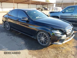 2020 Mercedes-Benz C 300 with VIN W1KWF8DB4LR594133, listed as a IAAI auction lot 41018736 with 43,437 mi miles and . Bid and sale history available at carsss.com. Image 1.