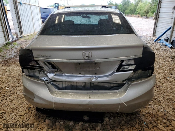 2013 Honda Civic Sdn LX with VIN 19XFB2F5XDE273415, listed as a Copart auction lot 52092405 with 245,502 mi miles and Salvage Title. Bid and sale history available at carsss.com. Image 6.